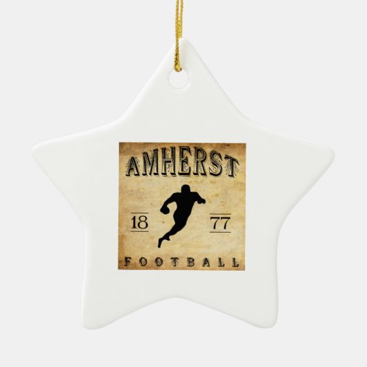 1877 Amherst Massachusetts Football Keramisch Ornament (Voorkant)