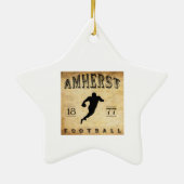 1877 Amherst Massachusetts Football Keramisch Ornament (Achterkant)