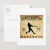 1877 Binghamton New York Baseball Briefkaart (Voorkant / Achterkant)