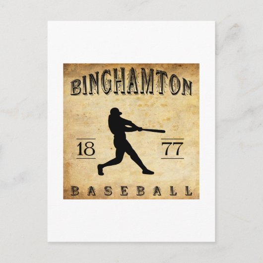 1877 Binghamton New York Baseball Briefkaart (Voorkant)