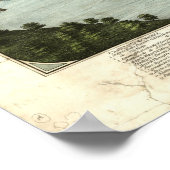 1877 Holyoke, MA Birds Eye Uitzicht Panoramic Map Poster (Hoek)