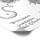 1877 Pistool Revolver Patent Art Drawing Print (Hoek)