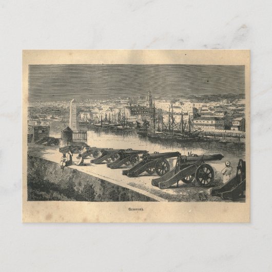 1877 print Cuba Havana, Earth en zijn volken Briefkaart (Voorkant)
