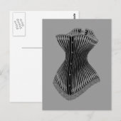 1878 Corset Briefkaart (Voorkant / Achterkant)