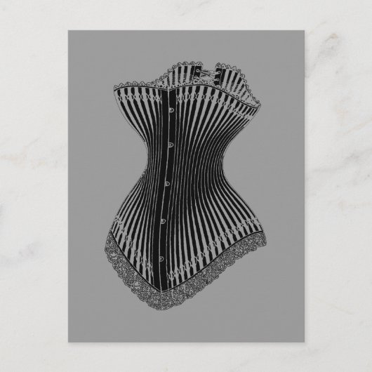 1878 Corset Briefkaart (Voorkant)