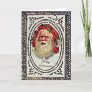 1878: Een Victoriaans de groetenkaart van Kerstmis Feestdagen Kaart