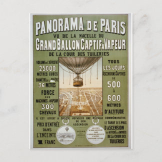 1878 Panorama de Paris Briefkaart