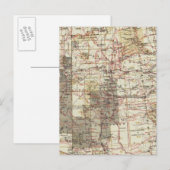 1878 Progress Map of The US Geographical Surveys Briefkaart (Voorkant / Achterkant)