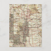 1878 Progress Map of The US Geographical Surveys Briefkaart (Voorkant)