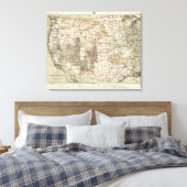 1878 Progress Map of The US Geographical Surveys Canvas Afdruk (Insitu (Slaapkamer))