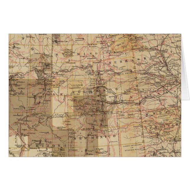 1878 Voortgangskaart van de Amerikaanse geografisc (Voorkant Horizontaal)