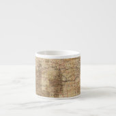 1878 Voortgangskaart van de Amerikaanse geografisc Espresso Kop (Voorkant)
