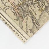 1878 Voortgangskaart van de Amerikaanse geografisc Fleece Deken (Hoek)