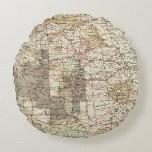 1878 Voortgangskaart van de Amerikaanse geografisc Rond Kussen