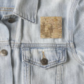 1878 Voortgangskaart van de Amerikaanse geografisc Vierkante Button 5,1 Cm (In situ)
