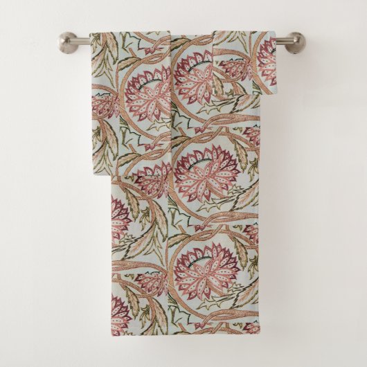 1878 William Morris Flowerpot Bad Handdoek (Insitu)