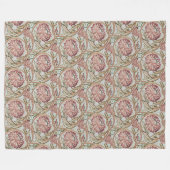 1878 William Morris Flowerpot Fleece Deken (Voorkant (Horizontaal))