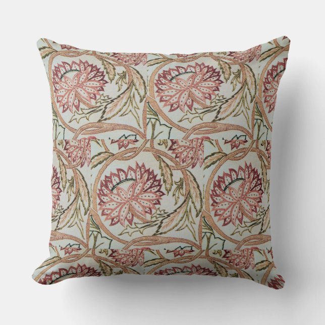 1878  William Morris Flowerpot Kussen (Voorkant)