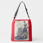 1879 ball gown mode print crossbody tas (Achterkant)