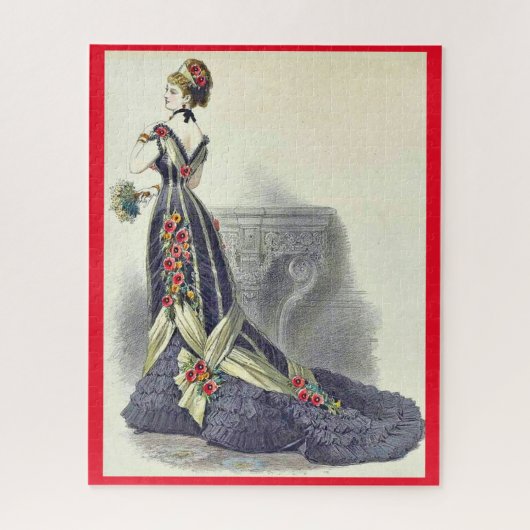 1879 ball gown mode print legpuzzel (Verticaal)