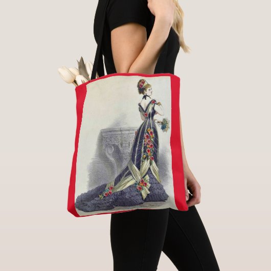1879 ball gown mode print tote bag (Dichtbij)