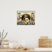 1879 Bieradvertentie Poster (Keuken)