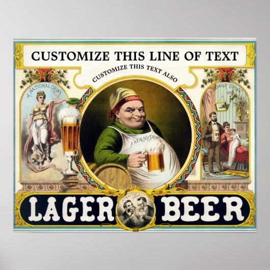 1879 Bieradvertentie Poster (Voorkant)