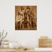 1879 Crow Indian Chiefs Fargo Dakota Territory Poster (Keuken)