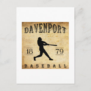 1879 Davenport Iowa Baseball Briefkaart