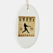 1879 Omaha Nebraska Baseball Keramisch Ornament (Rechts)