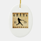 1879 Omaha Nebraska Baseball Keramisch Ornament (Voorkant)