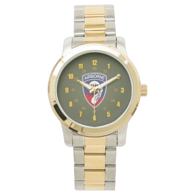 187 Airborne (Rakkasans - Koreaanse dierenarts) Horloge (Voorkant)