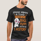 187 One Upon a Time Beagle Puppy T-shirt (Voorkant)