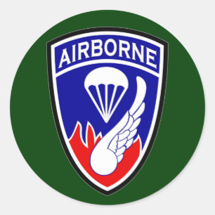 187e Airborne Infantry Regiment SSI Ronde Sticker