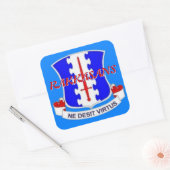 187e DUI RAKKASANS-stickers Vierkante Sticker (Envelop)