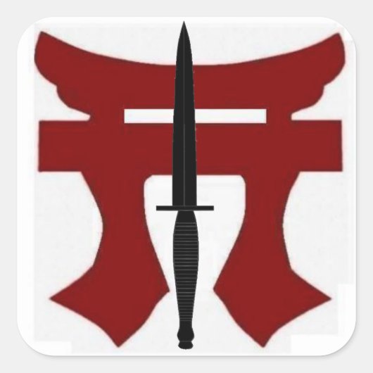 187e Infanterie Rakkasan Torri met Dagger Stickers (Voorkant)