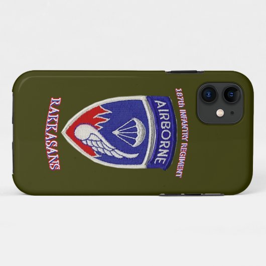187e Infanterieregeling Case-Mate iPhone Case (Achterkant (horizontaal))