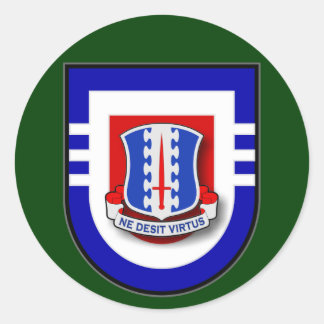 187e Infanterieregiment - 3d Bataljon Flash Ronde Sticker