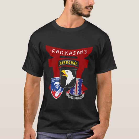 187e Infanterieregiment Rakkasans T-shirt (Voorkant)