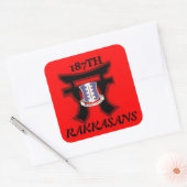 187E "Infantertry torri Design Stickers" Vierkante Sticker (Envelop)