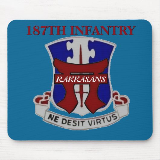187E INFANTRY RAKKASANS MOUSEPAD MUISMAT (Voorkant)
