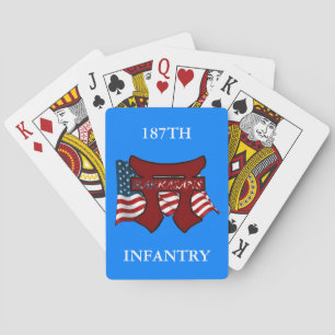 187E INFANTRY RAKKASANS PLAYING CARDS POKERKAARTEN