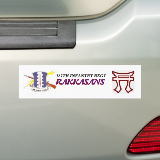 187E INFANTRY RAKKASANS TORRI Bumpersticker (Op auto)