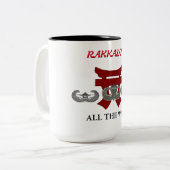 187E INFANTRY RAKKASANS  TWEEKLEURIGE KOFFIEMOK (Voorkant links)