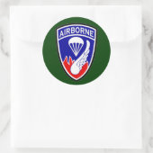 187e luchtinfanterieregiment SSI Ronde Sticker (Tas)