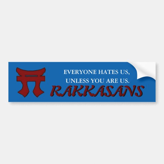 187TH INFANTERIE RAKKASANS BUMPERSTICKER (Voorkant)