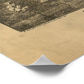 1880 Baltimore, MD Bird's Eye Uitzicht Panoramic M Poster (Hoek)