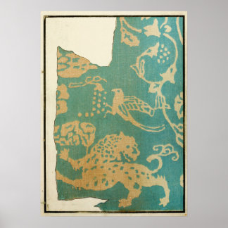 1880 Chinees randpatroon voor rolschildering Poster