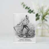 1880 Garfield Briefkaart (Staand voorkant)