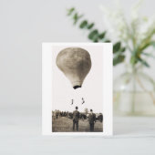 1880 Hot Air Ballon Acrobat Briefkaart (Staand voorkant)
